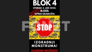 Poziv na protest u Bloku 4